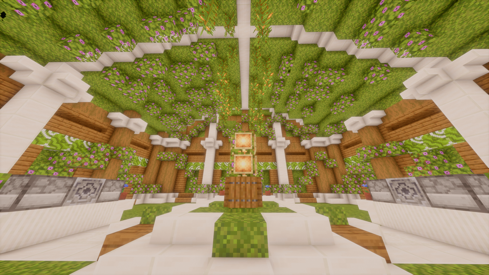 Overgrown Garden Hallway 4 player base made by iemmc